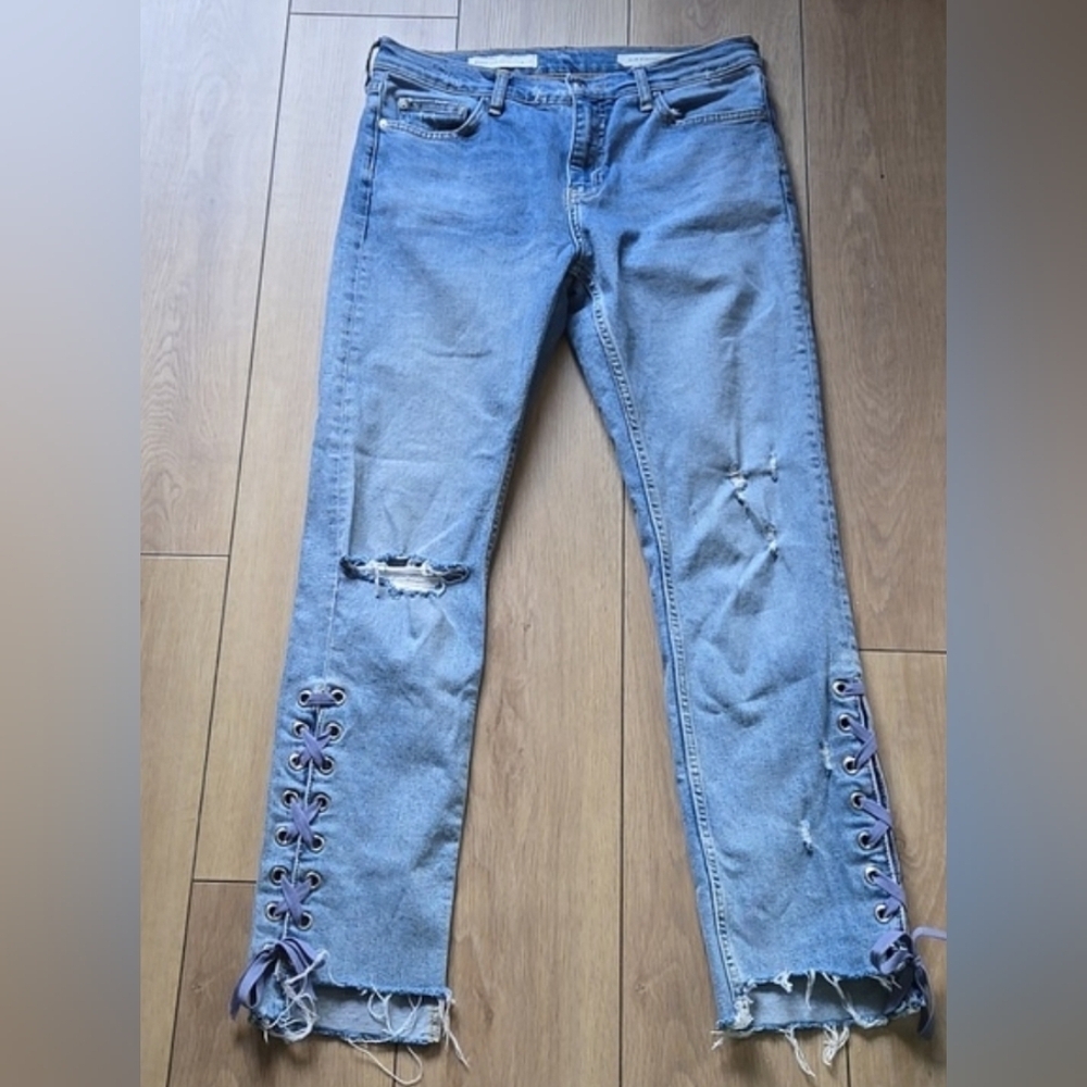 Anthropologie Pilcro Slim Straight Jeans Size 28